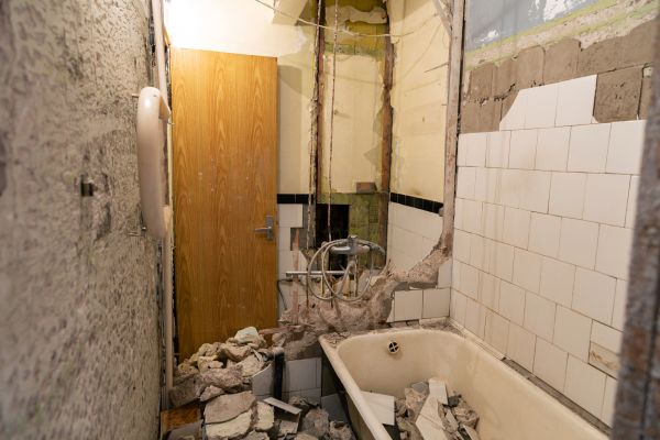 Shower Tile Demolition in Portland
