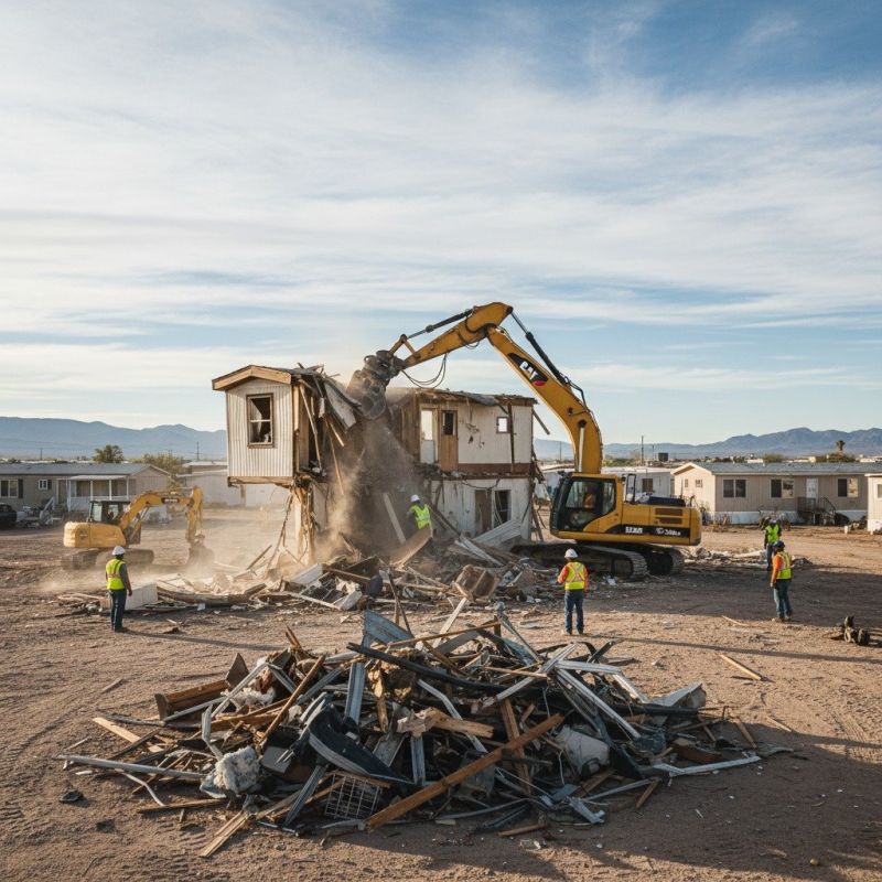 Mobile Home Demolition detail